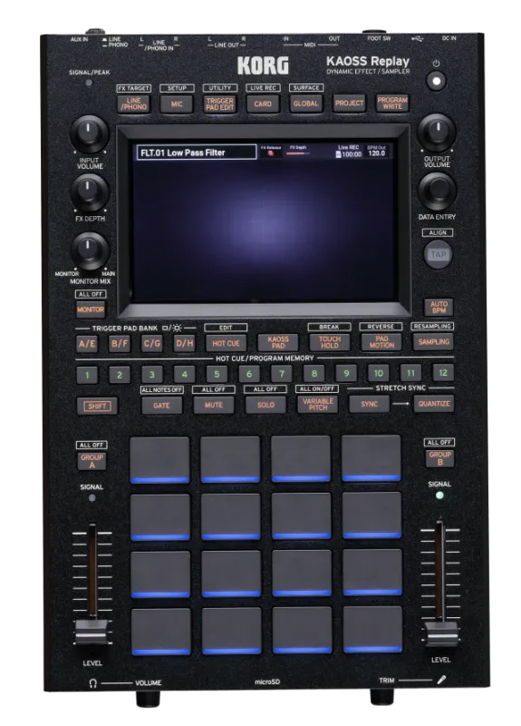 KORG KAOSS REPLAY, dynamický efekt a sampler